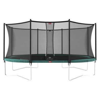 BERG Grand Favorit Regular Trampoline 520 Groen + Safety Net Comfort