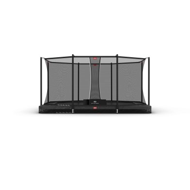 BERG Ultim Favorit InGround Trampoline 410 Grijs + Safety Net Comfort