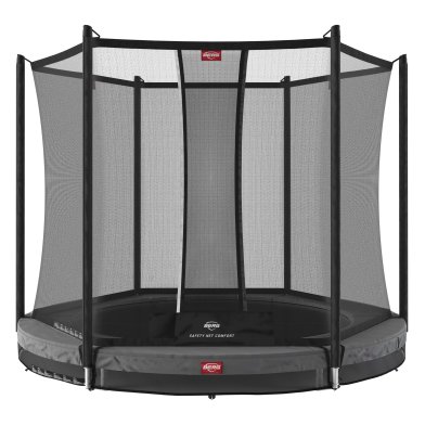 BERG Favorit InGround Trampoline 200 Grijs + Safety Net Comfort