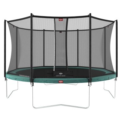 BERG Favorit Regular Trampoline 380 Groen + Safety Net Comfort