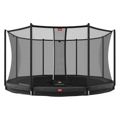 BERG Favorit InGround Trampoline 380 Grijs + Safety Net Comfort