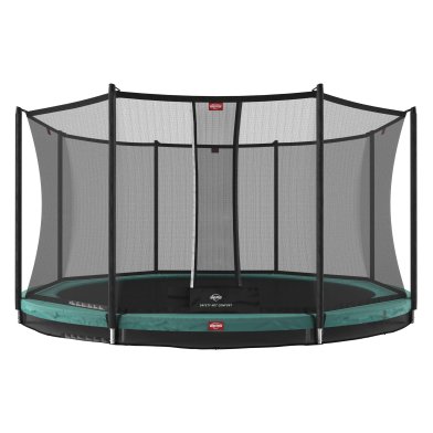 BERG Favorit InGround Trampoline 430 Groen + Safety Net Comfort