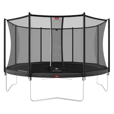 BERG Favorit Regular Trampoline 430 Grijs + Safety Net Comfort