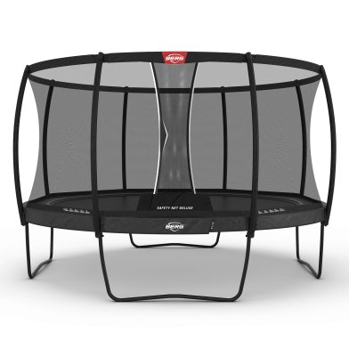 BERG Elite Regular Trampoline 430 Grijs + Safety Net Deluxe