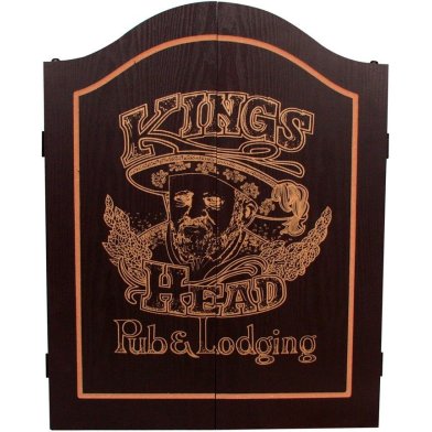 Dart Kabinet Kings Head Black & Gold - Razendsnelle levering!