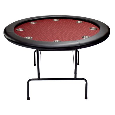 NORTH Texas Pokertafel Rood Rond 8 Personen