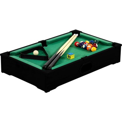 NORTH Assisi Mini Pooltafel Zwart/Groen 51 x 31 x 10 cm