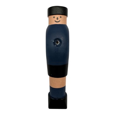 NORTH Voetbaltafelpoppen Blauw Set (van 11) Houten 16MM