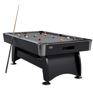 NORTH Gardone Pooltafel Zwart/Grijs 8FT