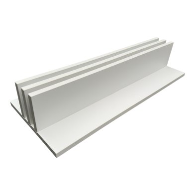 NORTH Afdekplaat Houder Pooltafel Mat Wit (Voor 2 Tops)