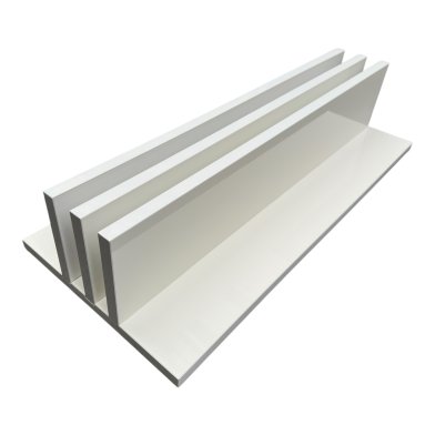 NORTH Afdekplaat Houder Pooltafel Hoogglans Wit (Voor 2 Tops)