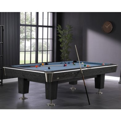 TopTable Lexor Pooltafel X-Treme II Black Wood Steel 9FT