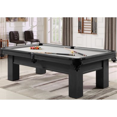 TopTable Lexor Pooltafel Solid Matte Black 8FT