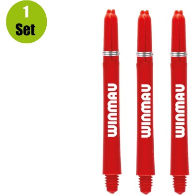 Winmau Dart Shafts Nylon Signature - Rood - Short - (1 Set)