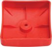 Kunststof afdekdop voor palen - vierkant 90 mm - rood miniatuur