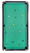 NORTH Gardone Pooltafel Zwart/Groen 8FT miniatuur