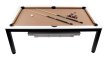 NORTH Essence Pooltafel/Eettafel Zwart/Wit 7FT miniatuur