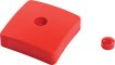 Kunststof afdekdop voor palen - vierkant 90 mm - rood miniatuur