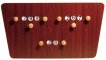 Scorebord Carambole X3 vlinder - 62 x 33 cm miniatuur