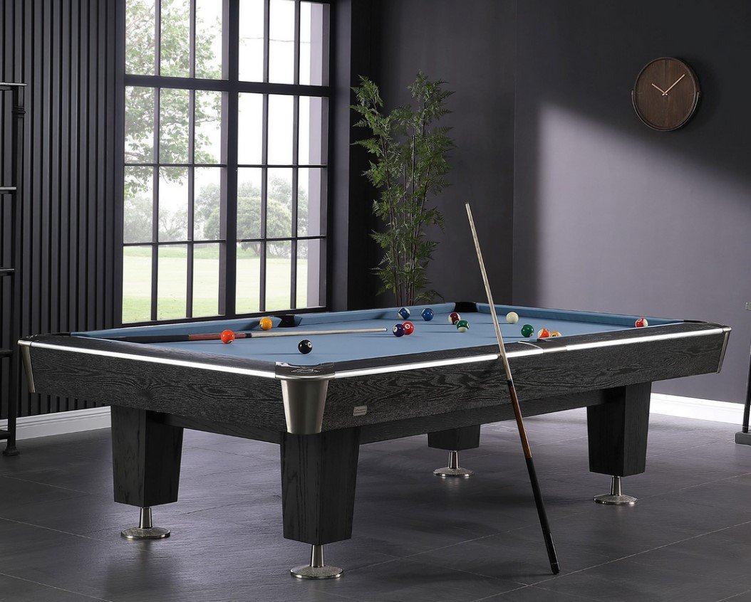 TopTable Lexor Pooltafel X-Treme II Black Wood Steel 8FT