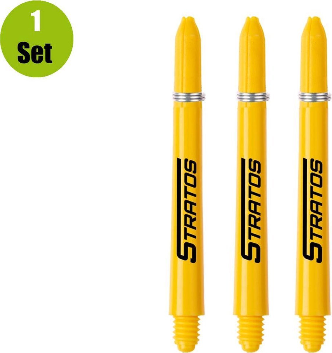 Winmau Dart Shafts Nylon Signature - Geel - Short - (1 Set)