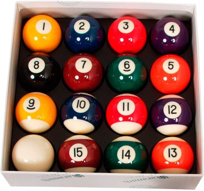 Poolballen set Aramith Standard 57.2 mm