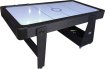 TopTable Twist 2in1 Max Airhockey/Pooltafel Zwart/Wit 6FT miniatuur