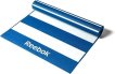 Yoga mat Stripes dubbelzijdig Reebok 4mm blauw miniatuur