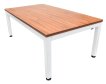 NORTH Essence Pooltafel/Eettafel Wit/Walnut 7FT miniatuur
