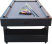 TopTable Twist 2in1 Max Airhockey/Pooltafel Zwart/Zwart 6FT miniatuur