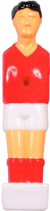 Voetbaltafelpop Rood / Wit 13mm
