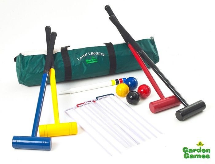 Tuin Croquet Voor 4 Spelers