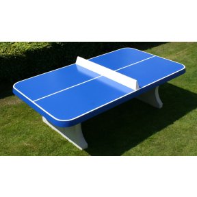 Heblad Tafeltennistafel Beton Blauw Afgeronde Hoek