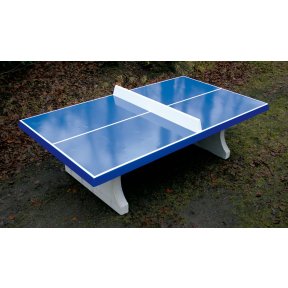 Heblad Tafeltennistafel Beton Blauw Rechte Hoek