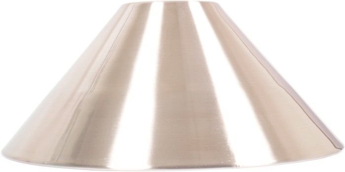 Losse kap biljartlamp 37 cm, geborsteld staal