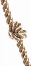 Klimtouw met knopen miniatuur