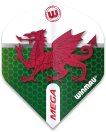Winmau Mega Standard Wales dart flights miniatuur