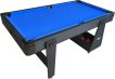 TopTable Twist 2in1 Max Airhockey/Pooltafel Zwart/Wit 6FT miniatuur