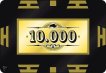 Poker Plaque 10000 Bruin miniatuur