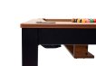 NORTH Essence Pooltafel/Eettafel Zwart/Walnut 7FT miniatuur
