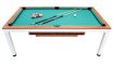 NORTH Essence Pooltafel/Eettafel Wit/Walnut 7FT miniatuur