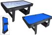 TopTable Twist 2in1 Max Airhockey/Pooltafel Zwart/Wit 6FT miniatuur