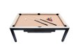 NORTH Essence Pooltafel/Eettafel Zwart/Eik 7FT miniatuur