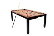 NORTH Essence Pooltafel/Eettafel Zwart/Walnut 7FT miniatuur