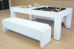 Milano Pooltafel & Eettafel 5 ft Piano Wit High Gloss miniatuur