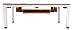 NORTH Essence Pooltafel/Eettafel Wit/Walnut 7FT miniatuur