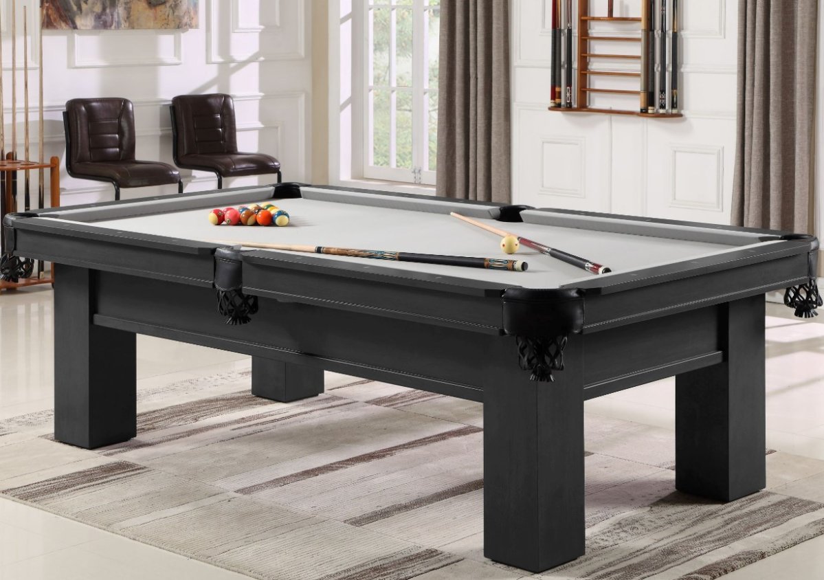 TopTable Lexor Pooltafel Solid Matte Black 8FT